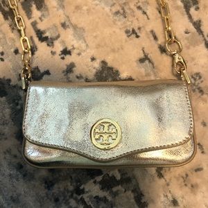 Tory Burch gold crossbody